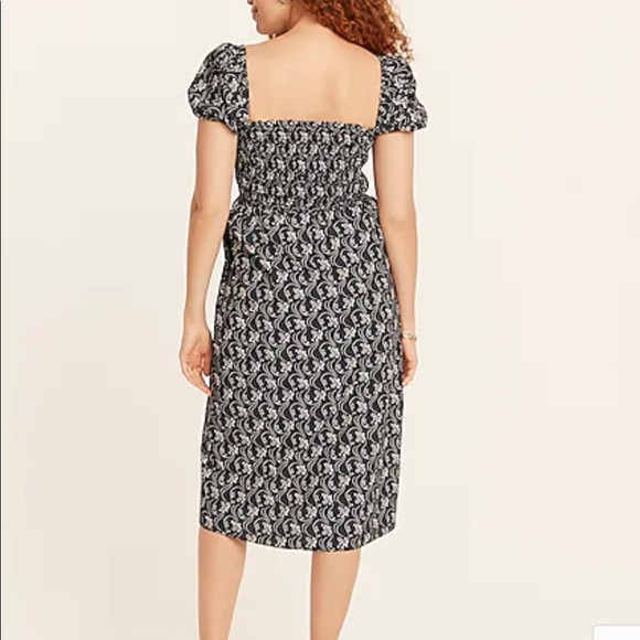 Jcrew Short-sleeve smocked dress in starry swirl - Picture 3 of 3